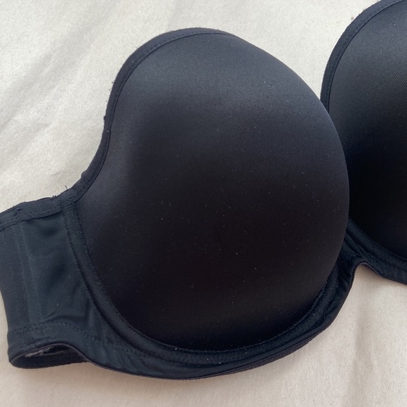 fit Fully Yours l Black Strapless Bra - Picture 2 of 7